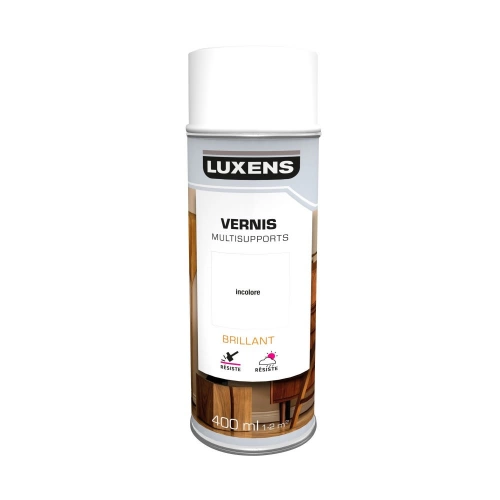 Vernis en bombe aérosol LUXENS brillant 400 ml