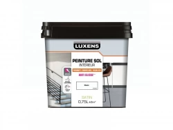 Peinture sol carrelage et bois intérieur, LUXENS, 0.75L blanc satiné