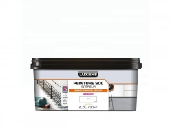 Peinture sol carrelage et bois intérieur, LUXENS, 2.5 L blanc satiné