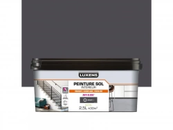 Peinture sol carrelage et bois intérieur, LUXENS, 2.5 L granit 1 satiné
