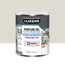 Peinture sol Haute résistance LUXENS, trench 6 satiné, 0.5 l