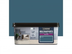 Peinture velours mur, boiserie et radiateur, LUXENS Fjord 1, bleu, 2.5 litres