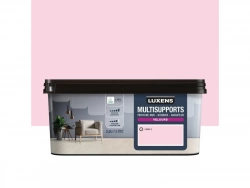 Peinture velours mur, boiserie et radiateur, LUXENS Candy 6, rose, 2.5 litres