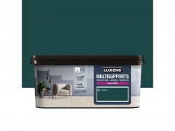 Peinture velours mur, boiserie et radiateur, LUXENS Emerald 0, bleu, 2.5 litres