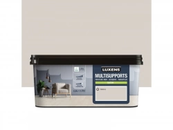 Peinture satiné mur, boiserie et radiateur, LUXENS Trench 6, brun, 2.5 litres