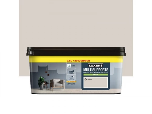 Peinture trench 6 mur, boiserie, radiateur LUXENS satiné 2.5L+20% gratuit