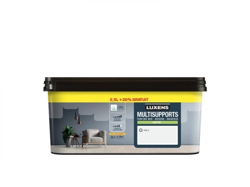 Peinture cool 6 mur, boiserie, radiateur LUXENS satiné 2.5L+20% gratuit