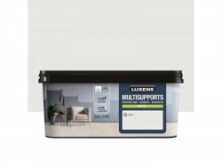Peinture satiné mur, boiserie et radiateur, LUXENS Cool 1, blanc, 2.5 litres