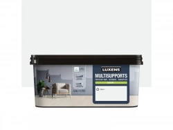 Peinture satiné mur, boiserie et radiateur, LUXENS Cool 6, blanc, 2.5 litres