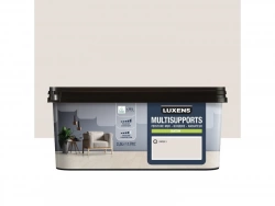 Peinture satiné mur, boiserie et radiateur, LUXENS Paper 3, blanc, 2.5 litres