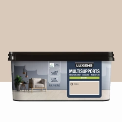 Peinture satiné mur, boiserie et radiateur, LUXENS  Terra 6, brun, 2.5 litres