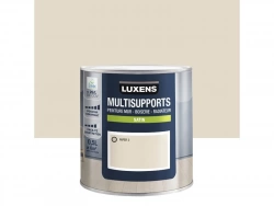 Peinture satiné mur, boiserie et radiateur, LUXENS Paper 2, blanc, 0.5 litre