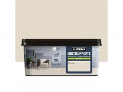Peinture satiné mur, boiserie et radiateur, LUXENS Paper 2, blanc, 2.5 litres