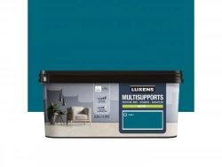 Peinture satiné mur, boiserie et radiateur, LUXENS Miami 1, bleu, 2.5 litres