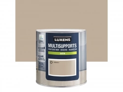 Peinture satiné mur, boiserie et radiateur, LUXENS Trench 5, brun, 0.5 litre