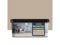 Peinture satiné mur, boiserie et radiateur, LUXENS Trench 5, brun, 2.5 litres