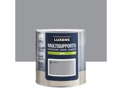 Peinture satiné mur, boiserie et radiateur, LUXENS Granit 3, gris, 0.5 litre
