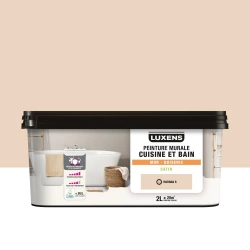 Peinture murale cuisine et bain, LUXENS, 2 litres, havana 6