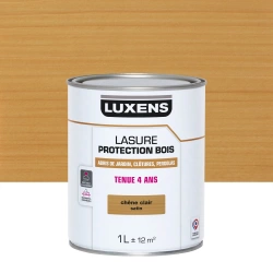 Lasure LUXENS 4 ans chêne clair satiné 1 litre