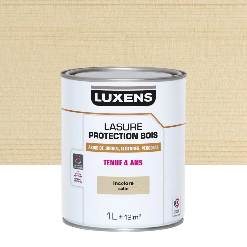 Lasure LUXENS 4 ans incolore satiné 1 litre