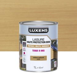 Lasure LUXENS 8 ans chêne naturel satiné 1 litre