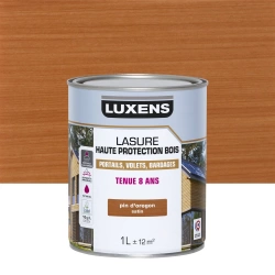 Lasure LUXENS 8 ans pin d'orégon satiné 1 litre