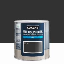 Peinture mur, boiserie, radiateur noir mat LUXENS 0.5l