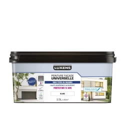 Peinture extérieure façade Universelle LUXENS blanc 2.5l