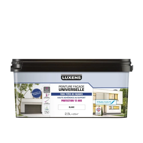 Peinture extérieure façade Universelle LUXENS blanc 2.5l