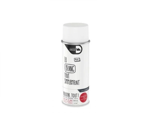 Peinture aérosol relook tout MAISON DECO blanc mat 0.400 L