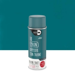 Bombe de peinture Relook tout MAISON DECO paon satiné 400 ml