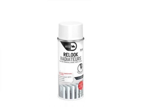 Peinture aérosol relook radiateur MAISON DECO blanc satiné 0.400 L