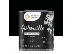 Peinture Tableau Craie Noir Mat Maison Deco Gribouille 0.5 L