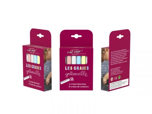 Craies Blanches Et Colorées S, Craies, Maison Deco