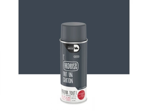 Peinture aérosol relook tout MAISON DECO gris ardoise satiné 0.400 L