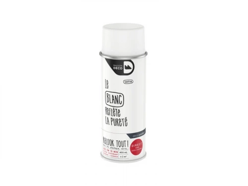 Peinture aérosol relook tout MAISON DECO blanc satiné 0.400 L
