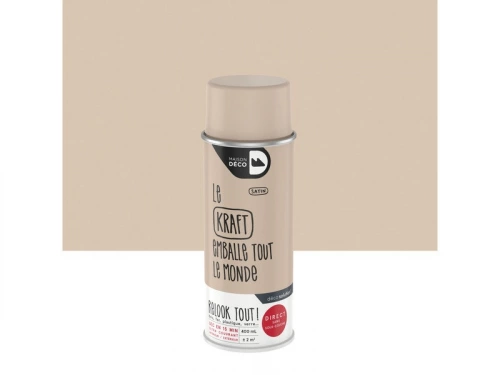 Peinture aérosol relook tout MAISON DECO beige kraft satiné 0.400 L
