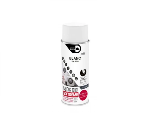 Peinture aérosol relook tout extreme MAISON DECO blanc satiné 0.400 L