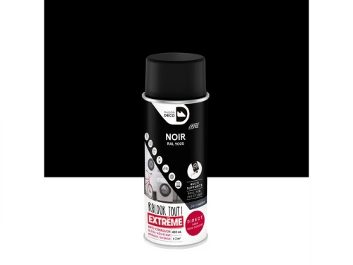 Peinture aérosol relook tout MAISON DECO noir brillant 0.400 L