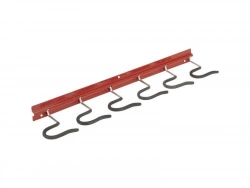 Support 6 Crochets Mottez, H.11 X L.45 X P.1 Cm
