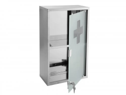 Armoire à pharmacie l.30 cm, imitation métal, Genoa