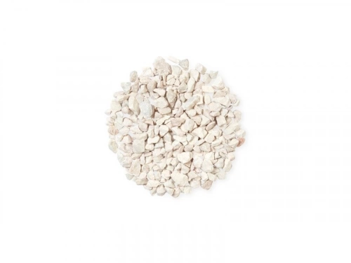 Graviers en marbre, blanc, 8/1 6mm, 25 kg