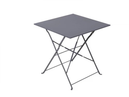 Table de jardin NATERIAL Flora carré gris anthracite, 2 personnes