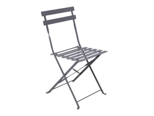 Chaise de jardin NATERIAL Flora en acier gris anthracite