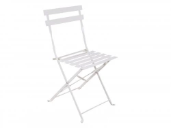 Chaise de jardin NATERIAL Flora en acier blanc