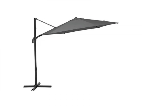 Parasol déporté NATERIAL Avea anthracite hexagonal, L.289 x l.289 cm