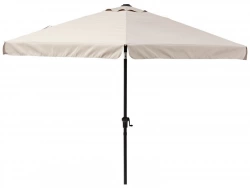 Parasol pied central NATERIAL Avea taupe hexagonal, L.296 x l.296 cm