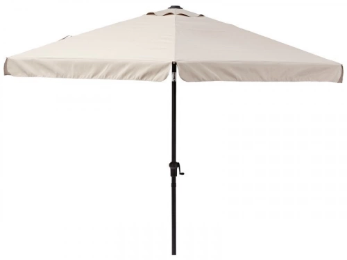 Parasol pied central NATERIAL Avea taupe hexagonal, L.296 x l.296 cm