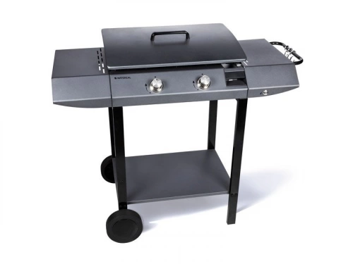 Plancha au gaz NATERIAL MURCIA + chariot, gris