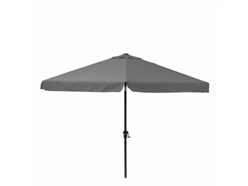 Parasol pied central NATERIAL Avea anthracite hexagonal, L.296 x l.296 cm